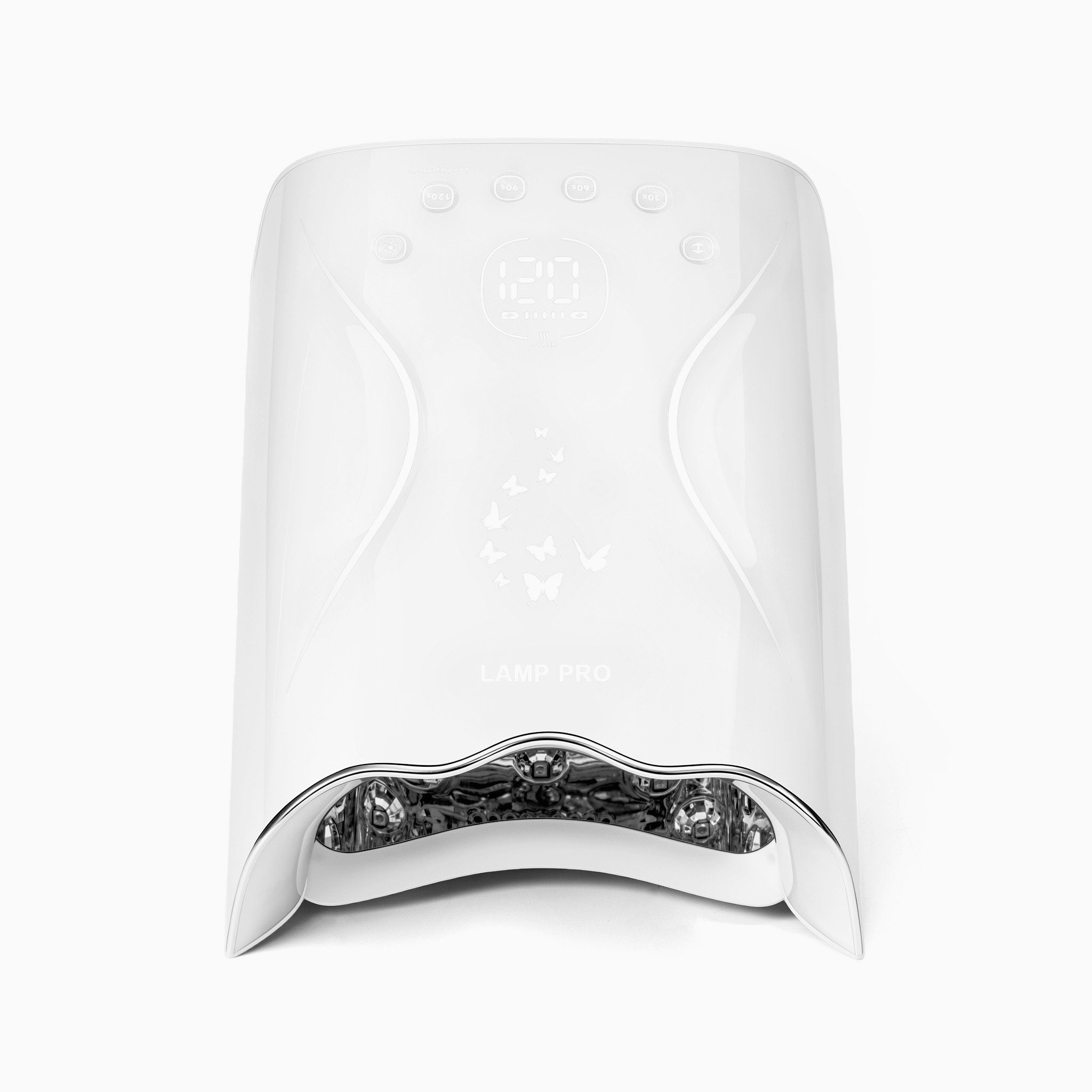 White Elesecret ES-606 cordless UV LED nail lamp viewed from above