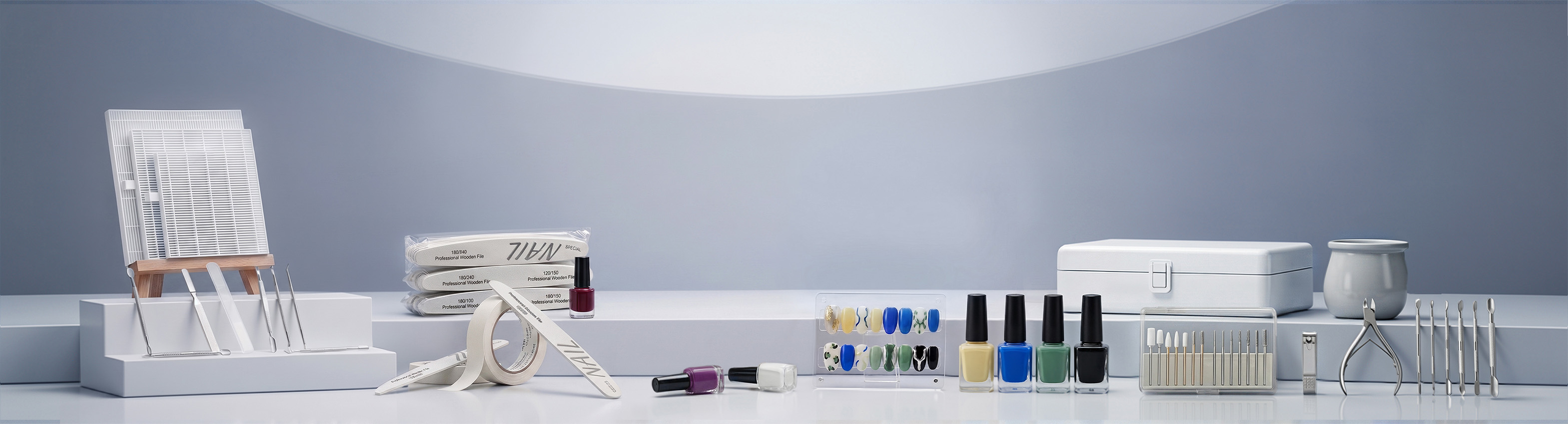 Elesecret nail drill bits and supporting tools collection for professional nail work
